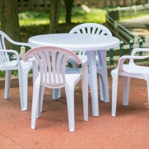 ガーデンテーブルセット(プラ製)
