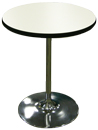 丸テーブル（天板白化粧板）直径600mm